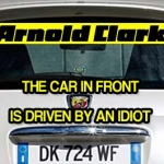 The car in front is driven by an idiot